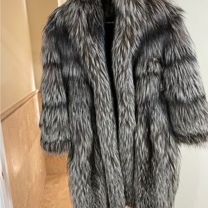 Natural Fur Coat by Neiman Marcus. Size medium.